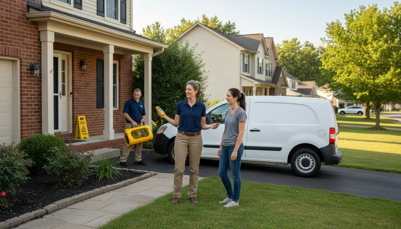 Residential water damage restoration in Oakdale, NE